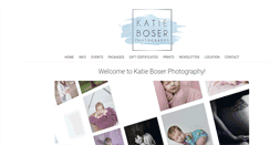 Desktop Screenshot of katieboserphotography.com